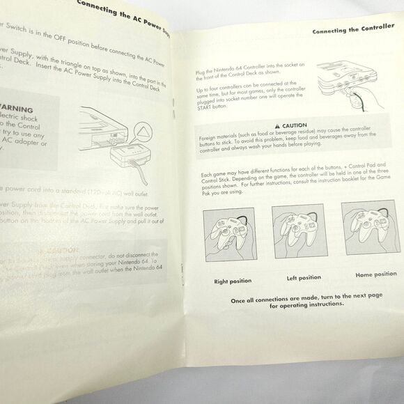 Nintendo 64, Rumble Pack, & Expansion Pack Instruction Manuals Booklets *ONLY* - Picture 4 of 12